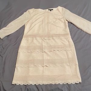 EUC Banana Republic Pink and Black Polka Dot Shift Dress